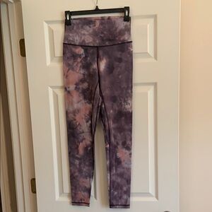 Purple Tie-Dye Leggings